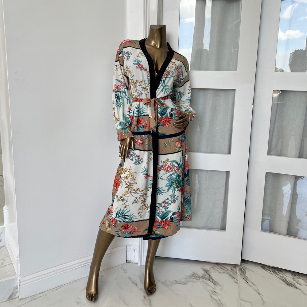 Brand New JLUXLABEL Floral Print Swim Coverup - Multicolor